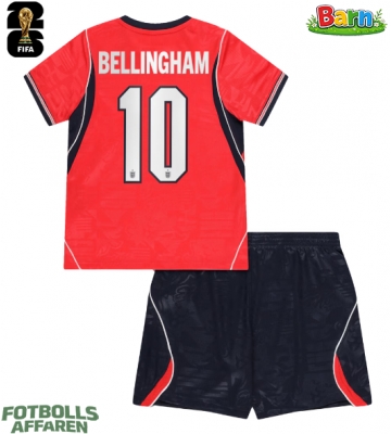 England Jude Bellingham #10 Bortaställ Barn VM 2026 Kortärmad (+ Korta byxor)